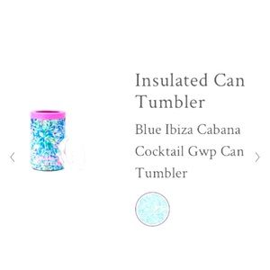Lilly Pulitzer insulated can tumbler